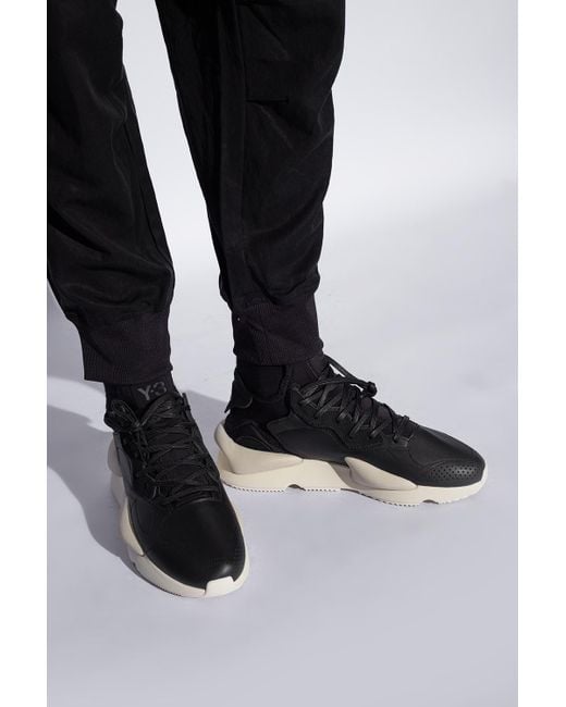 Y-3 Black 'kaiwa' Sneakers, for men
