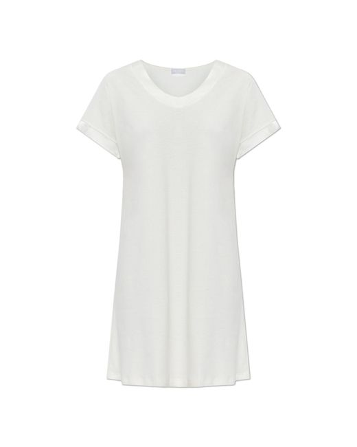 Hanro White Nightdress From The "Anilla" Collection