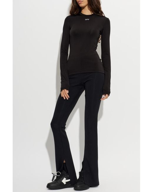 Off-White c/o Virgil Abloh Black Long-Sleeve Top