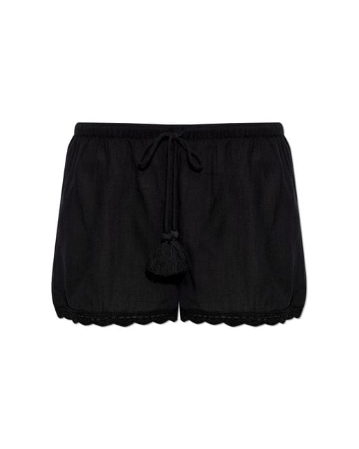 Ulla Johnson Black 'Aran' Shorts