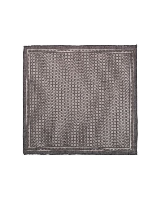 Eleventy Gray Patterned Pocket Square for men