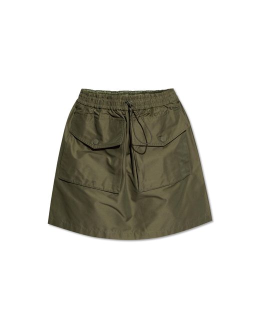 Moncler Green Skirt With Pockets