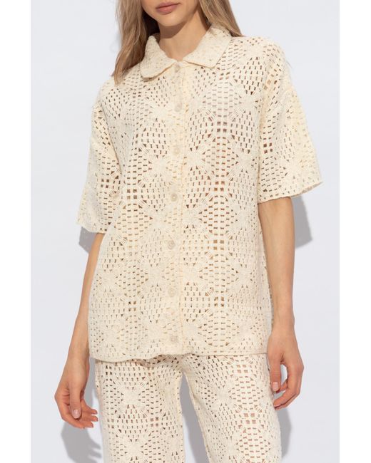 AllSaints Natural Lace Shirt 'milly',