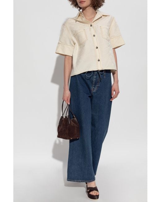 Etro Blue High-Waisted Jeans