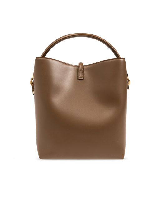 Saint Laurent Brown 'le 37' Bucket-style Shoulder Bag,