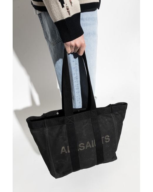 AllSaints Black Shopper Bag 'Layo' for men