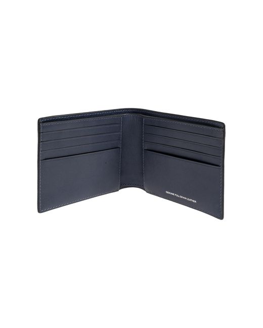 COACH Blue Leather Wallet With Logo for men