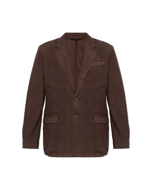 DIESEL Brown Wool Blazer 'J-Creed-Aecb' for men