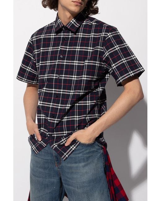 burberry short sleeve button up