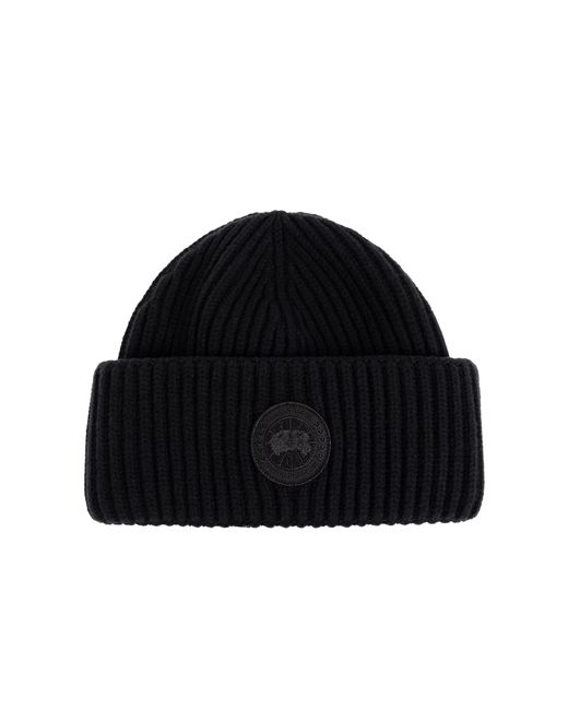Canada Goose Black Cap With Logo