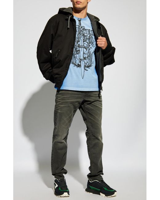 DIESEL Black Jacket 'J-Alain' for men