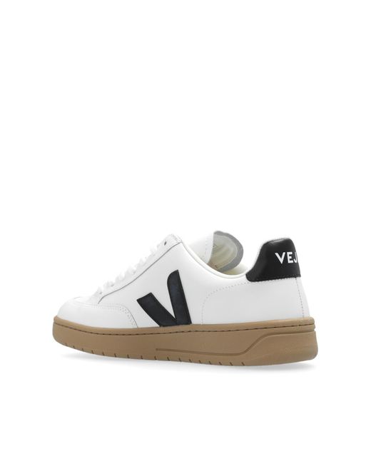 Veja White 'v-12 Leather' Sneakers,