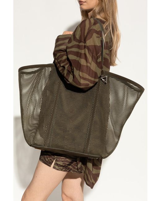 The Attico Brown Shopper Bag 'Estate Meravigliosa' Collection