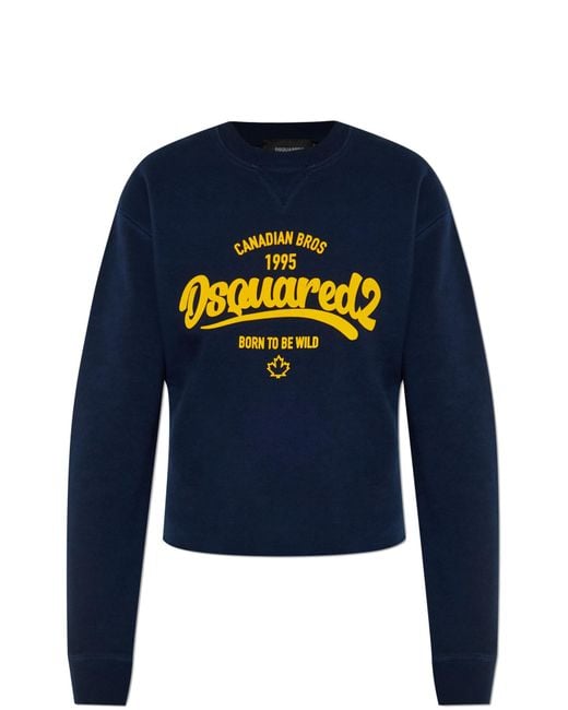 DSquared² Blue Sweatshirt With Logo