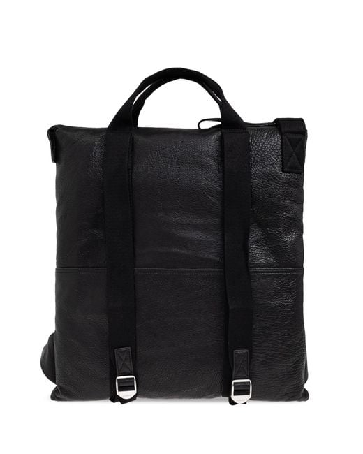 AllSaints Black Leather Backpack 'Kei' for men