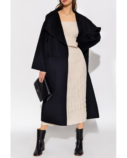 Totême Black Wool Coat