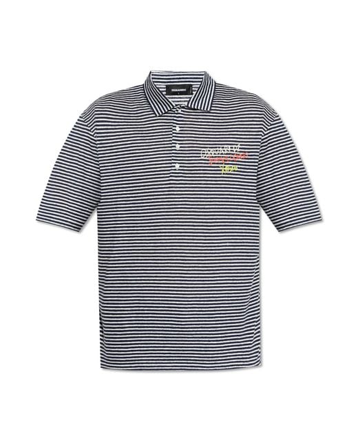 DSquared² Gray Polo Capsule `summer Lovers`, for men