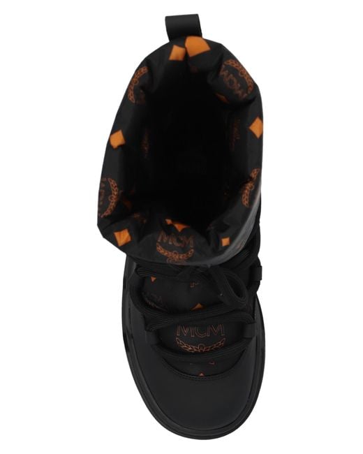 MCM skyward Hi Snow Boots in Black Lyst UK