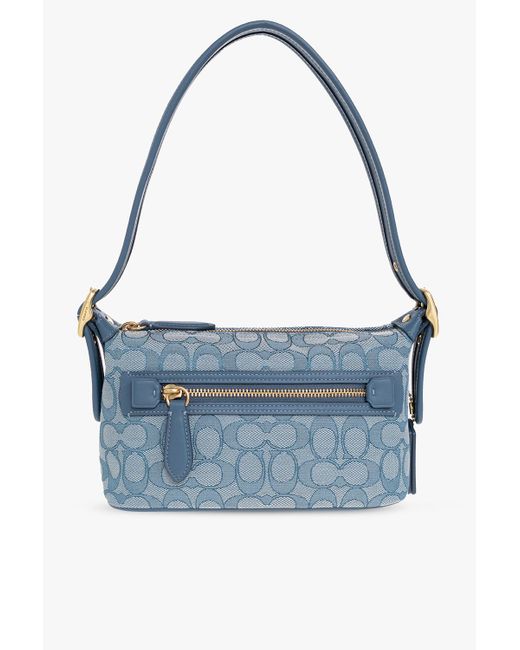 COACH Signature Jacquard Demi Bag in Blue | Lyst UK