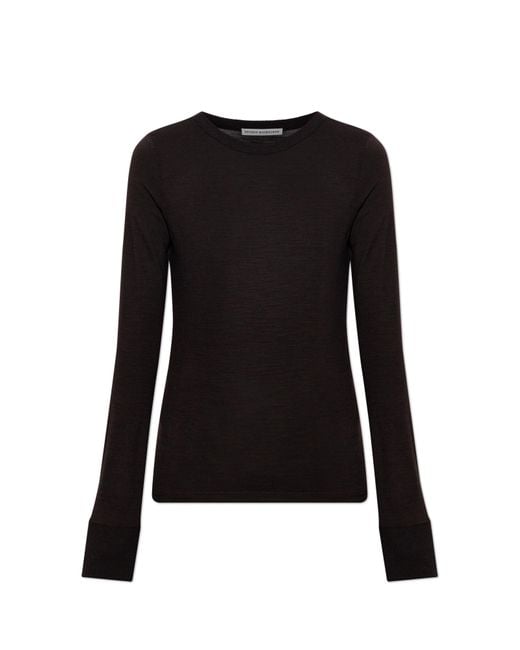Studio Nicholson Black Wool Top 'Malin'