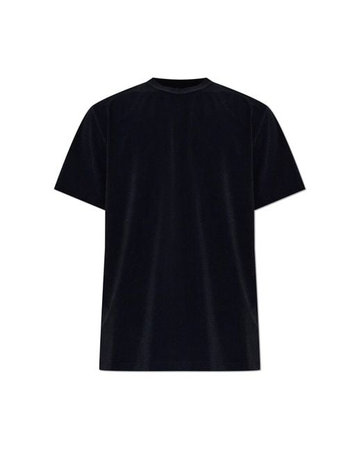 Balmain Black T-Shirt With Embroidered Logo for men