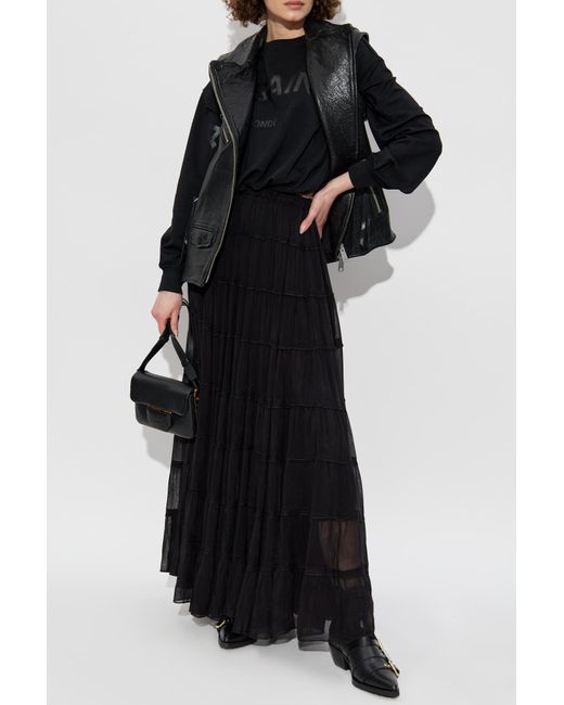 AllSaints Black Skirt Eva