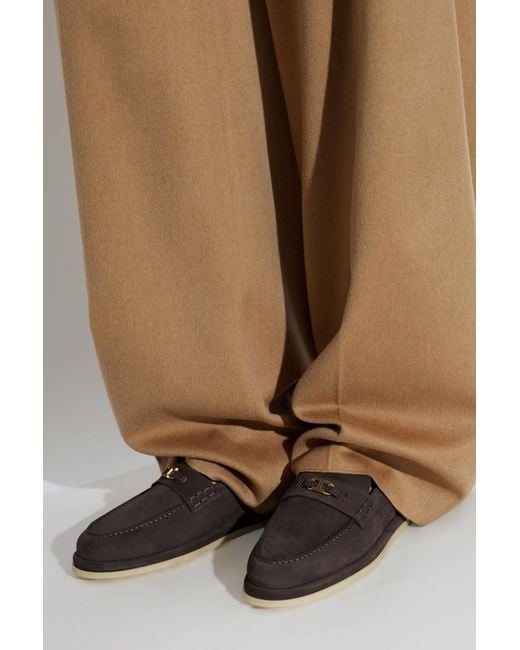 Tod's Brown Suede 'Loafers' Shoes