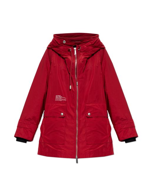DSquared² Red Parka With Hood