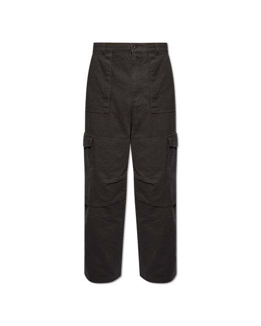 Acne Black Cargo Trousers, for men