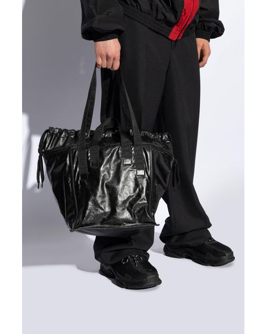 Balenciaga Black ‘Cargo Medium’ Shopper Bag for men