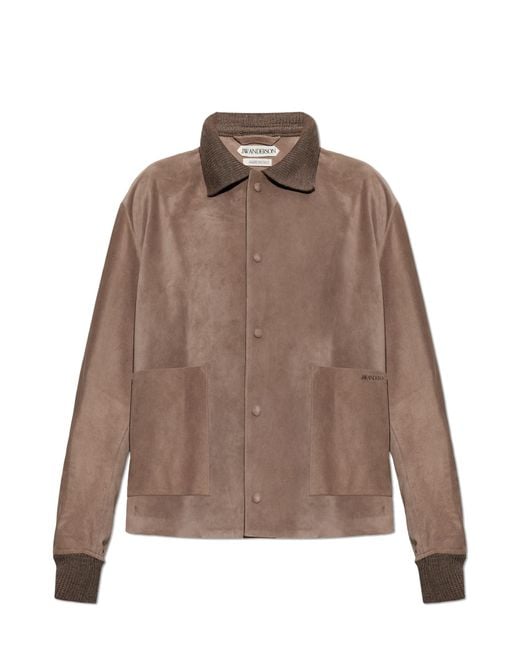 J.W. Anderson Gray Suede Jacket for men