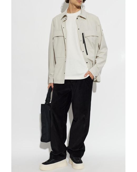 Moncler White Shirt With Pockets for men