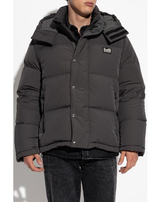 Dolce & Gabbana Black Down Jackets for men