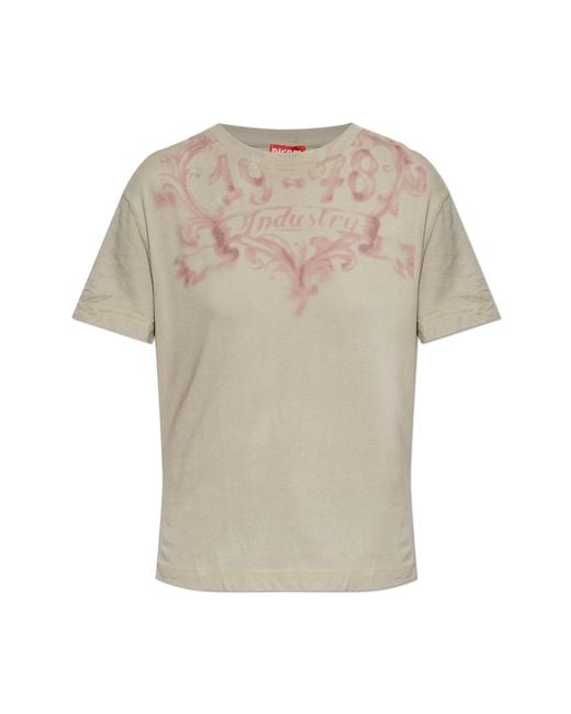 DIESEL White T-Shirt 'T-Ila-Aa5'