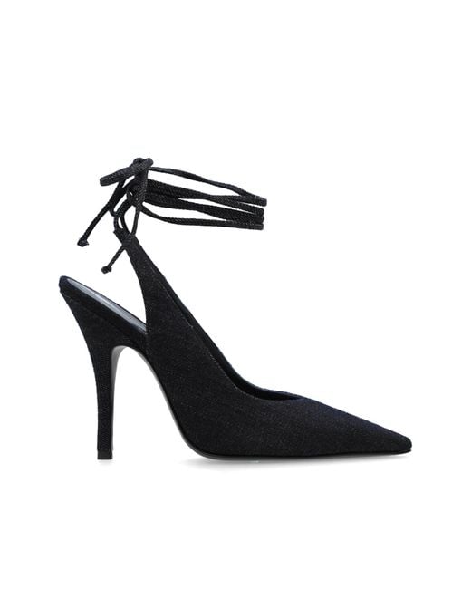 The Attico Black High-Heeled Shoes 'Venus'