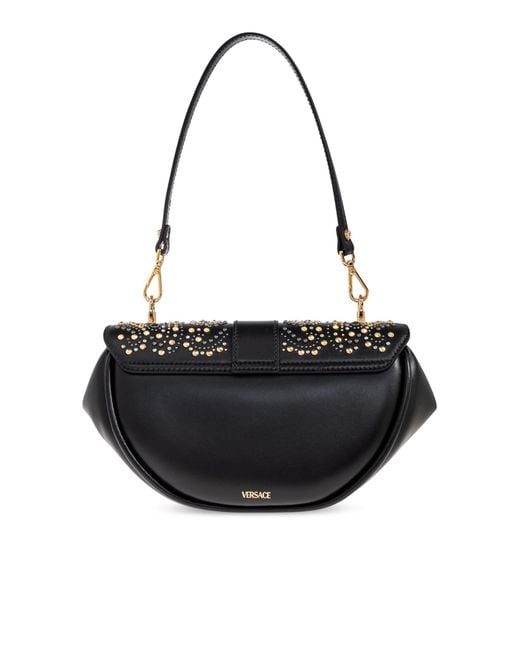 Versace Black Shoulder Bag 'Virtus'