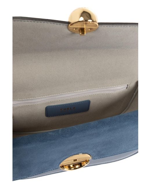 Furla Blue Shoulder Bag Sfera Small