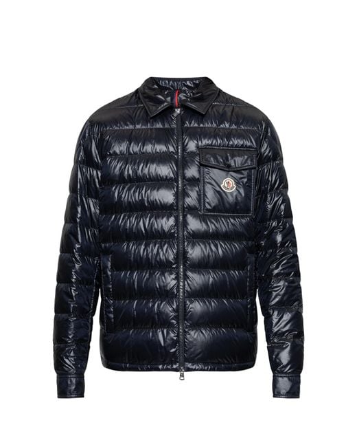 Moncler Blue 'Mourillon' Down Jacket for men