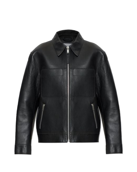 Samsøe & Samsøe Black 'Sastevie' Leather Jacket