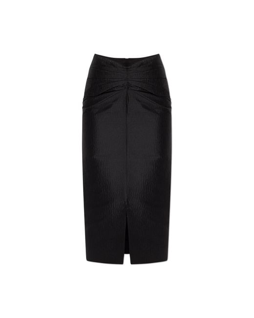 Lanvin Black Skirt With Slit