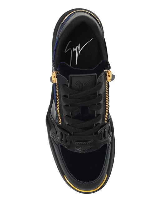 Giuseppe Zanotti Black Sports Shoes "Ghost" for men