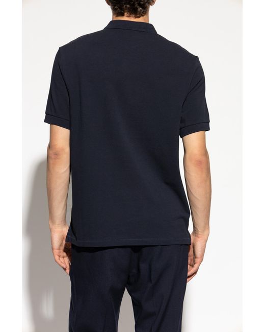 Paul Smith Blue Polo With Patch for men