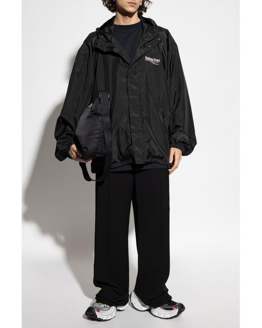 Balenciaga Black Jacket With Hood for men