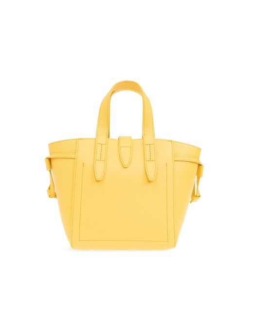 Furla Yellow 'net Mini' Shoulder Bag,