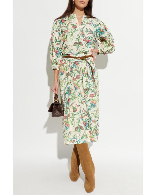Etro Green V-Neck Top