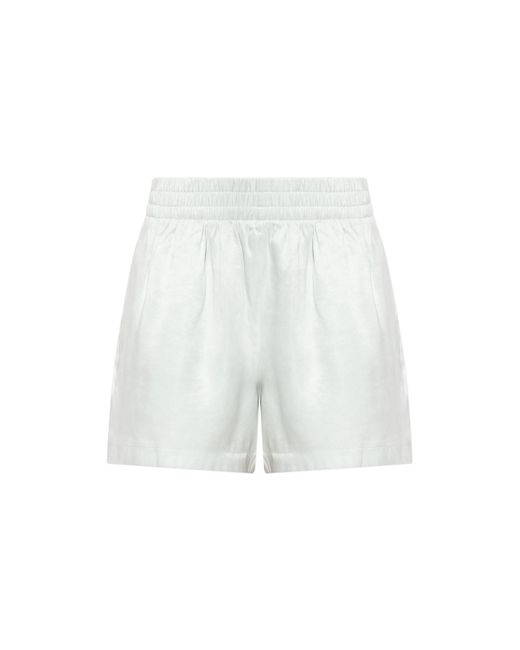 Anine Bing White Kam Shorts