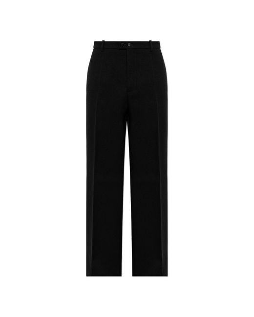 Jil Sander Black Wool Trousers for men