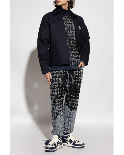 DIESEL Black Sweatshirt With "S-Corr" Pattern for men