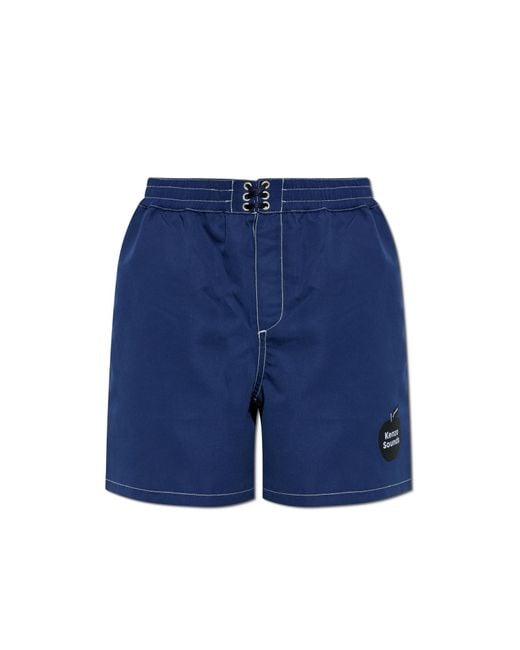 KENZO Blue Swim Shorts for men