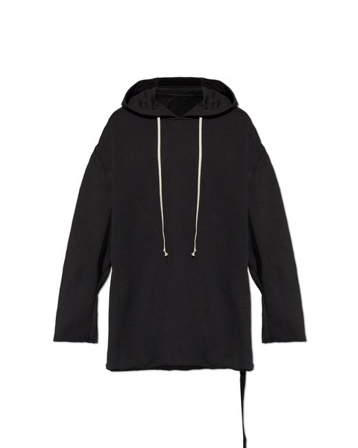 Rick Owens Black Hoodie 'Peter' for men